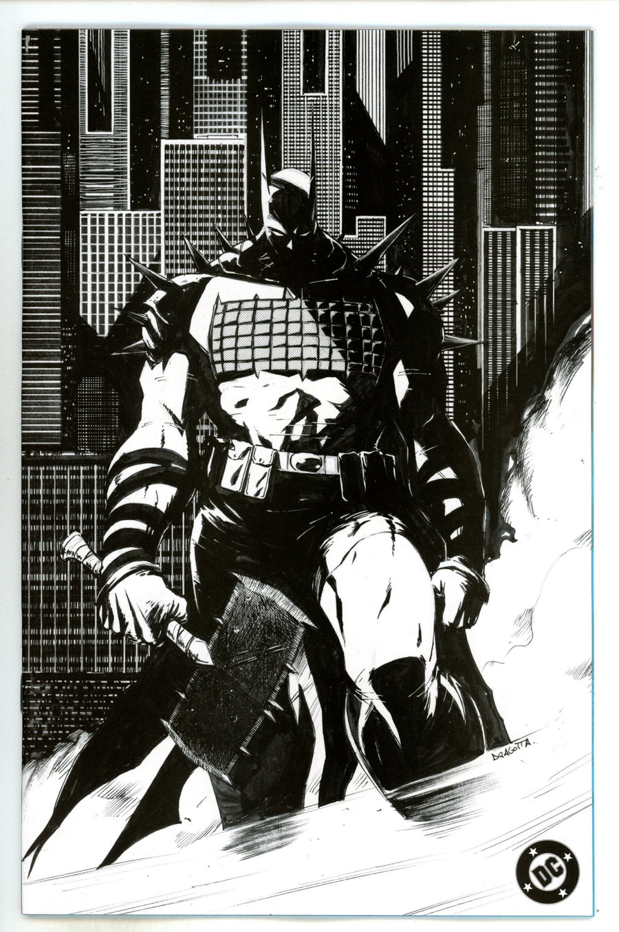 Absolute Batman  1 Dragotta  2nd Print B&W Incentive Variant NM  (2024)