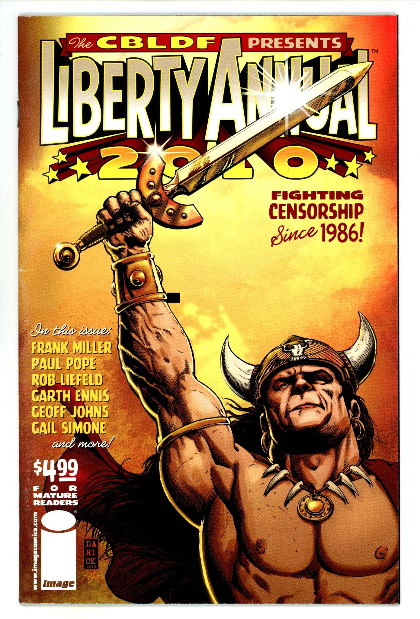 The CBLDF Presents Liberty Annual  2010  Mid Grade  (2010) Robertson  Variant  