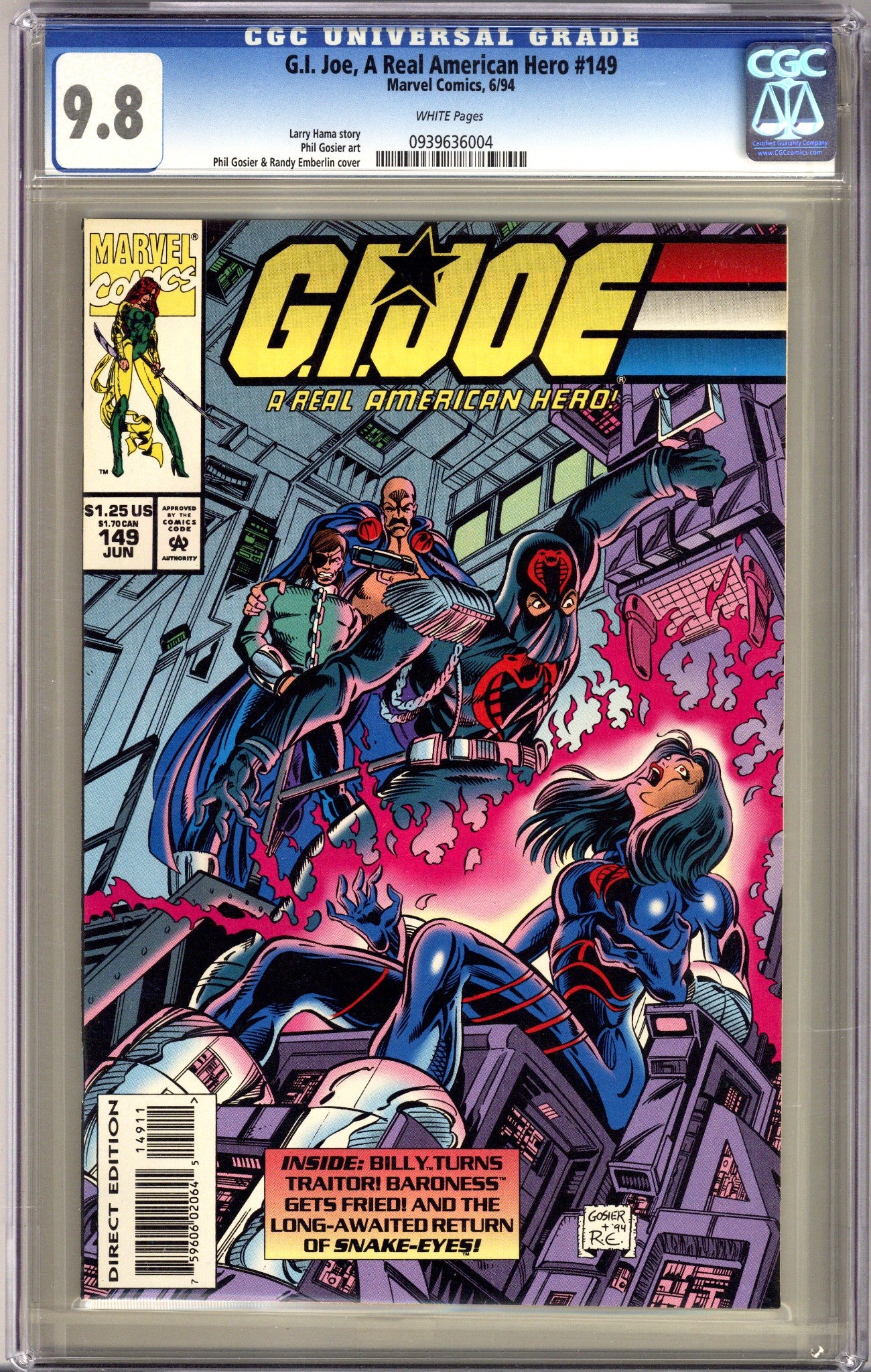 G.I. Joe, A Real American Hero 149 CGC 9.8 (NM/M) (1994) 