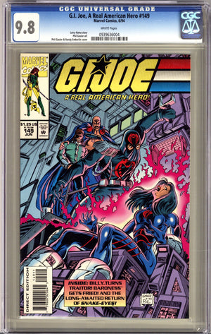 G.I. Joe, A Real American Hero 149 CGC 9.8 (NM/M) (1994)
