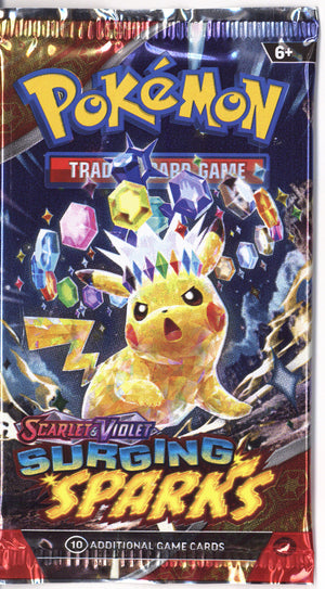 Pokemon Surging Sparks Booster Pack 1 Single Pack Random Artwork, Sealed (2025)