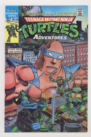 Teenage Mutant Ninja Turtles Adventures Vol 1 3 VF/NM (9.0) (1988) Canadian Price Variant