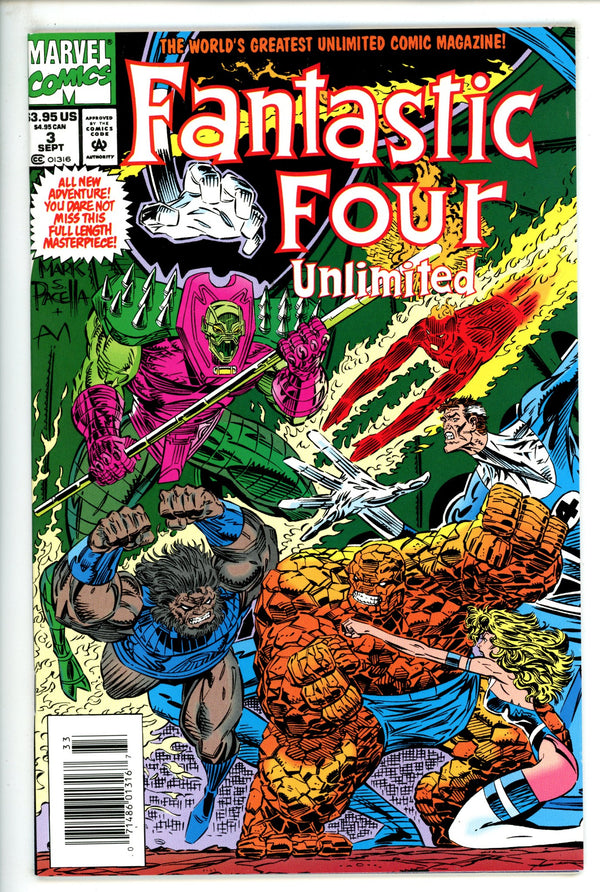 Fantastic Four Unlimited 3 Newsstand NM (1993)