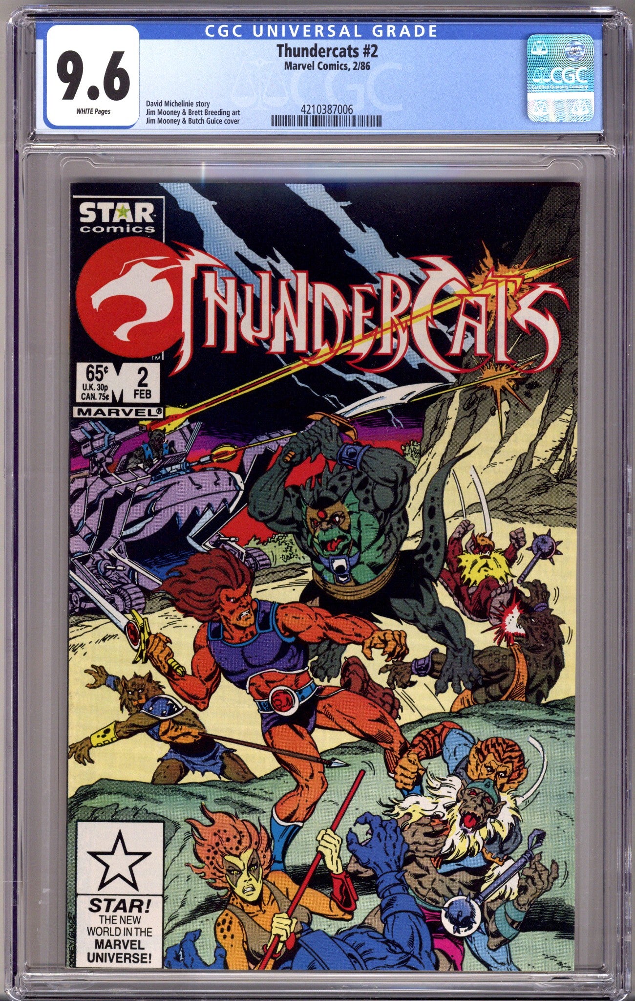 Thundercats 2 CGC 9.6 (NM+) (1986) 