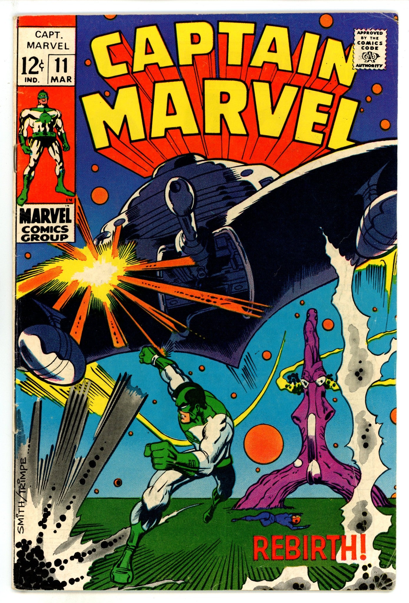Captain Marvel Vol 1 11 VG/FN (5.0) (1969) 
