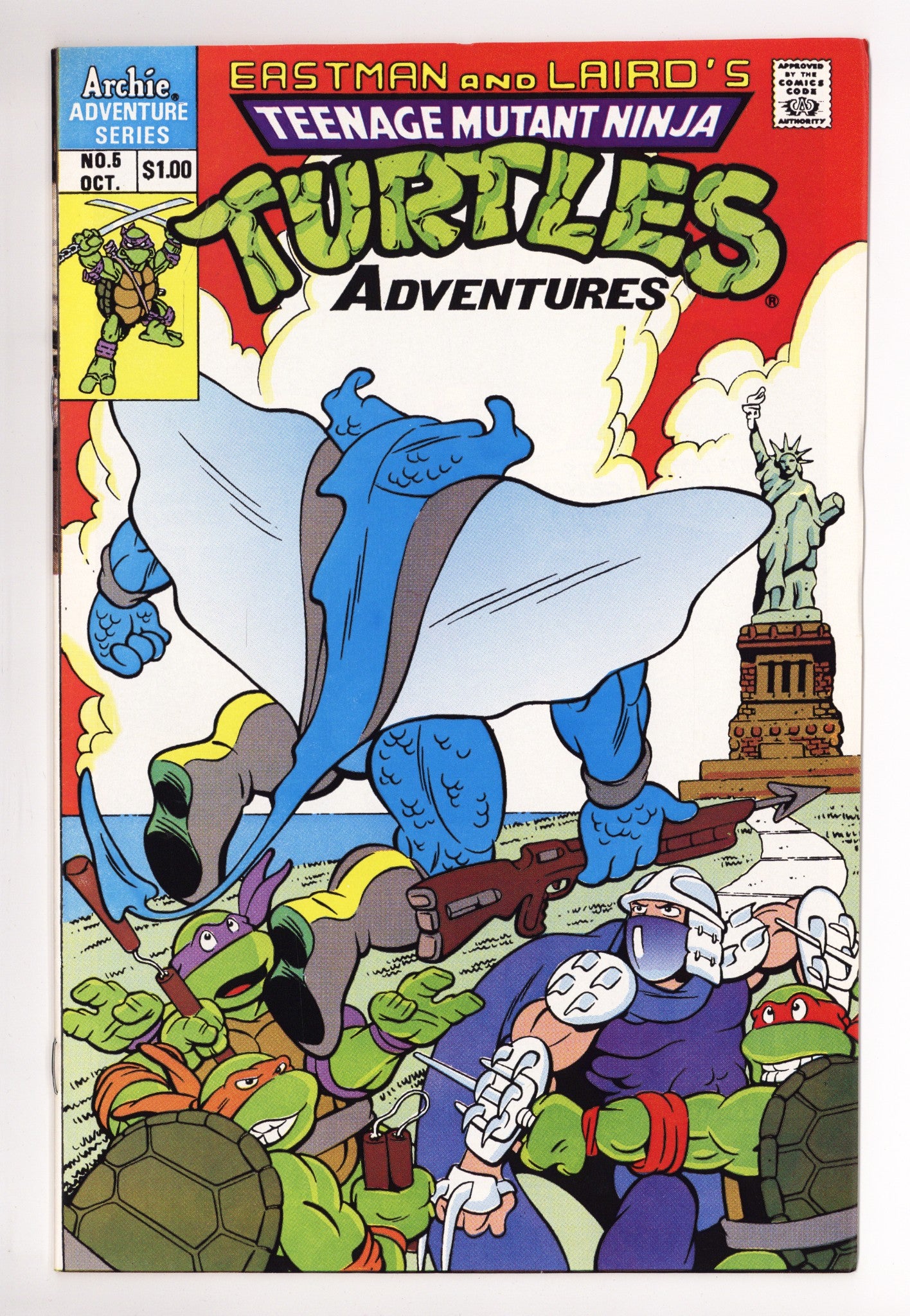 Teenage Mutant Ninja Turtles Adventures Vol 2 5 VF- (7.5) (1989) 