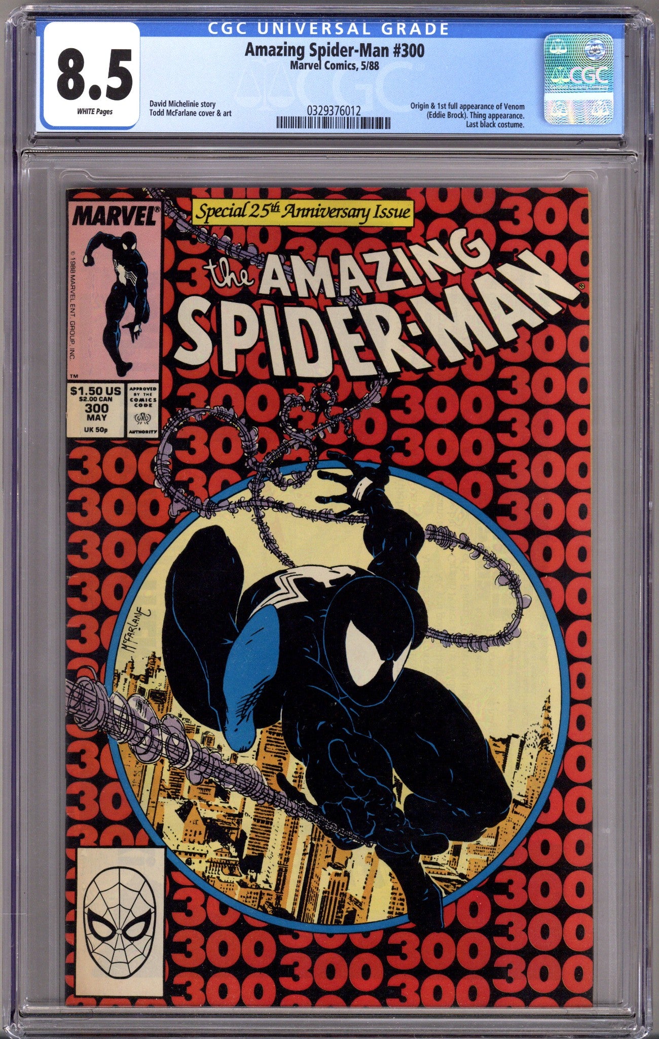 The Amazing Spider-Man Vol 1 300 CGC 8.5 (VF+) (1988) 