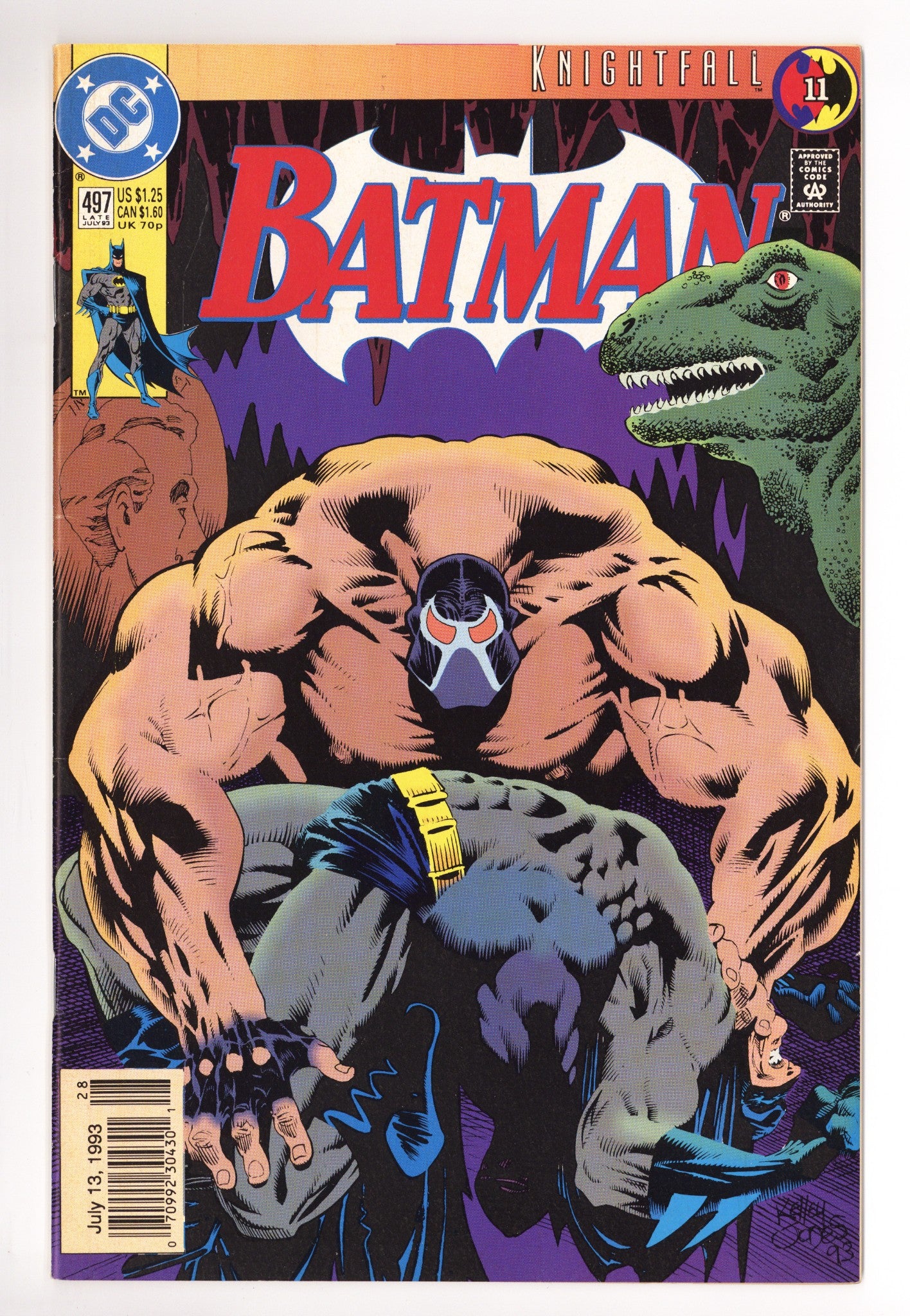 Batman Vol 1 497 Mid Grade (1993) Newsstand 