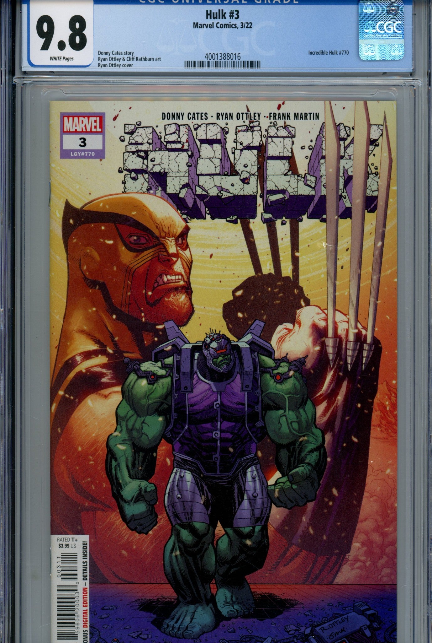 Hulk Vol 4 3 CGC 9.8 (2022)