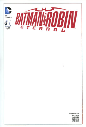Batman and Robin Eternal 1 High Grade (2015) Blank Variant