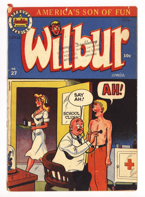 Wilbur Comics 27 VF+ (8.5) Centrefold Missing (1949) Canadian Edition 