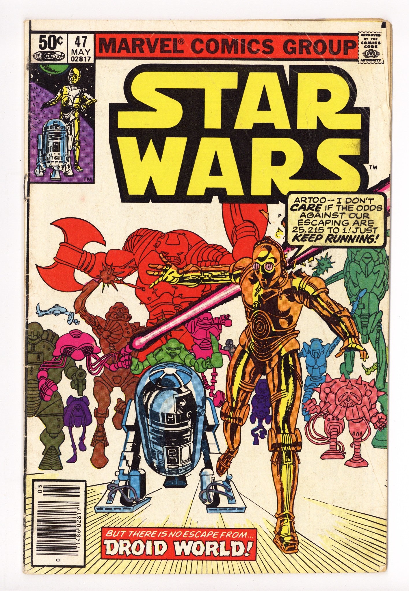 Star Wars Vol 1 47 Low Grade (1981) Newsstand 