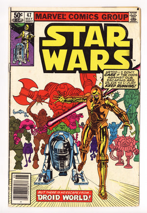 Star Wars Vol 1 47 Low Grade (1981) Newsstand 
