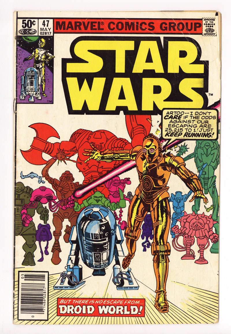 Star Wars Vol 1 47 Low Grade (1981) Newsstand 