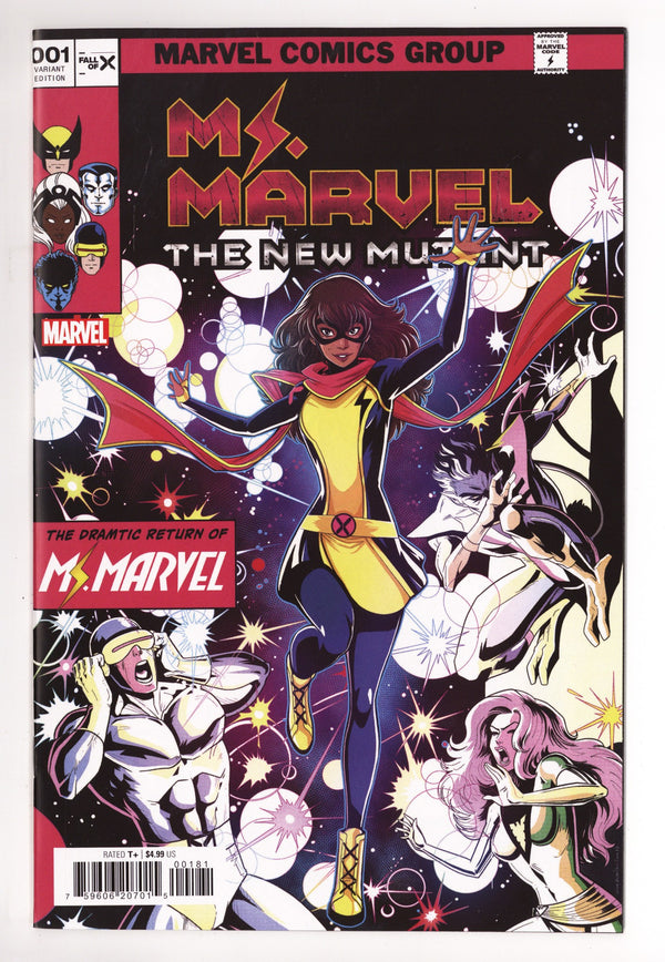 Ms. Marvel: The New Mutant   1  High Grade   (2023) Vecchio     Variant