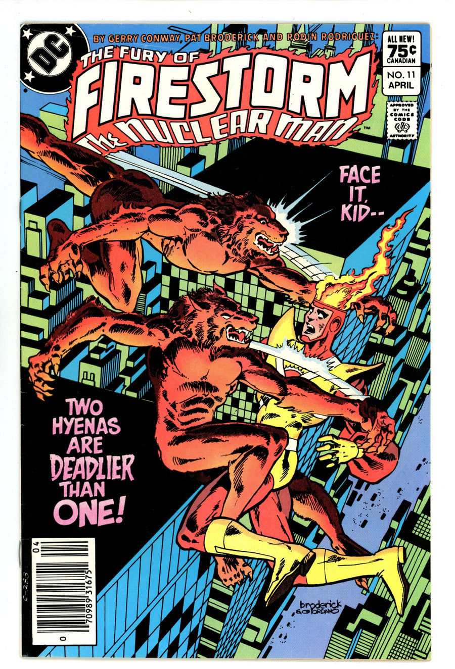 The Fury of Firestorm Vol 2 11 FN (6.0) (1983) Canadian Price Variant 