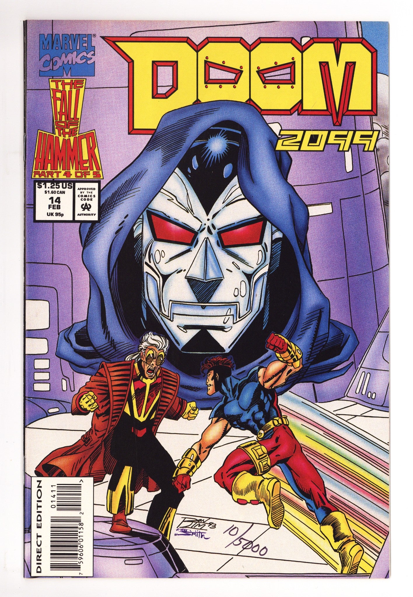Doom 2099 Vol 1 14 VF+ (8.5) 10/5000, Dynamic Forces Error. Not Signed (1994) 