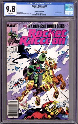 Rocket Raccoon Vol 1 4 CGC 9.8 (NM/M) (1985) Canadian Price Variant