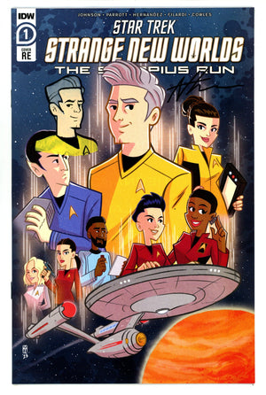 Star Trek: Strange New Worlds - The Scorpius Run 1 High Grade Pike Sketch (2023) Thomas Exclusive Variant Signed / Remarked x1 Cover Andrew Thomas