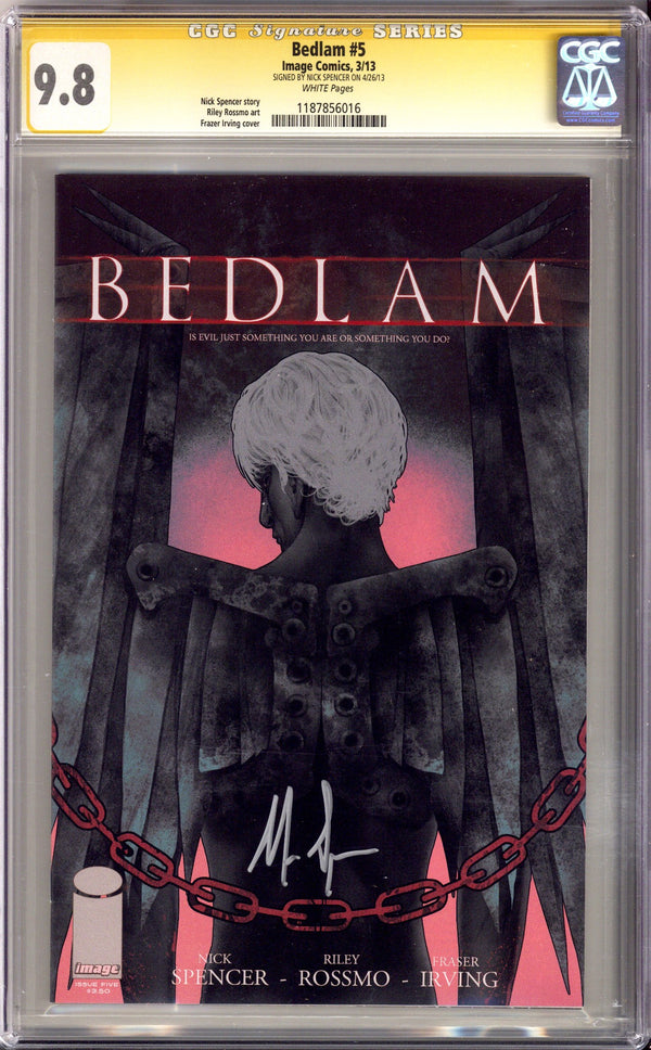 Bedlam 5 CGC 9.8 (NM/M) (2013) Signed x1 Cover Nick Spencer