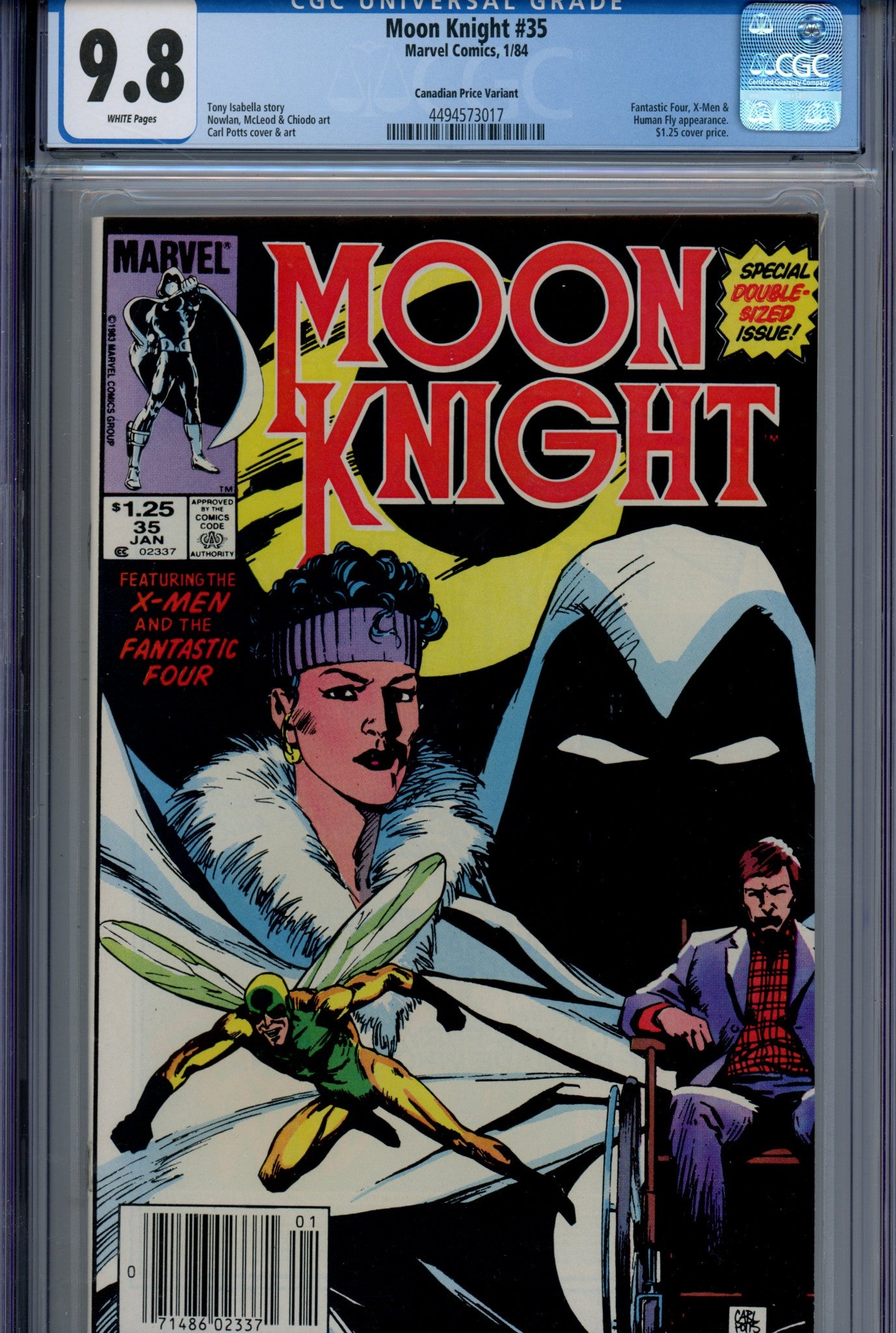 Moon Knight Vol 1 35 CGC 9.8 (NM/M) (1984) Canadian Price Variant 