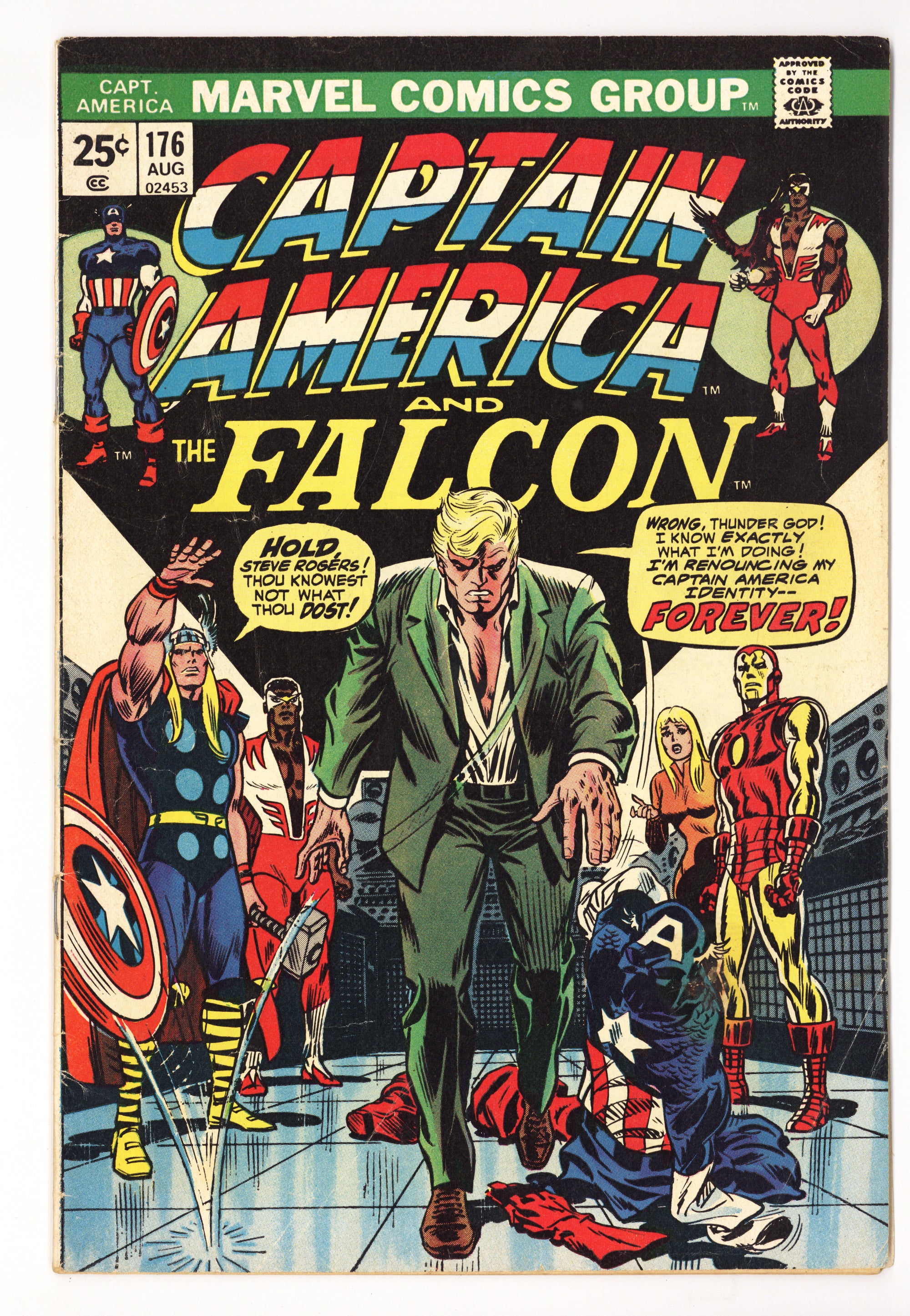 Captain America Vol 1 176 Low Grade (1974) 