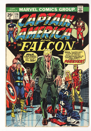 Captain America Vol 1 176 Low Grade (1974)