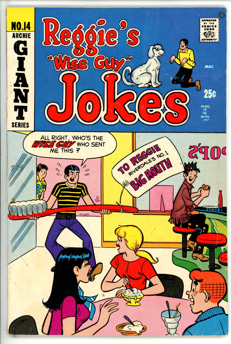 Reggie's Wise Guy Jokes 14 VG (1970)