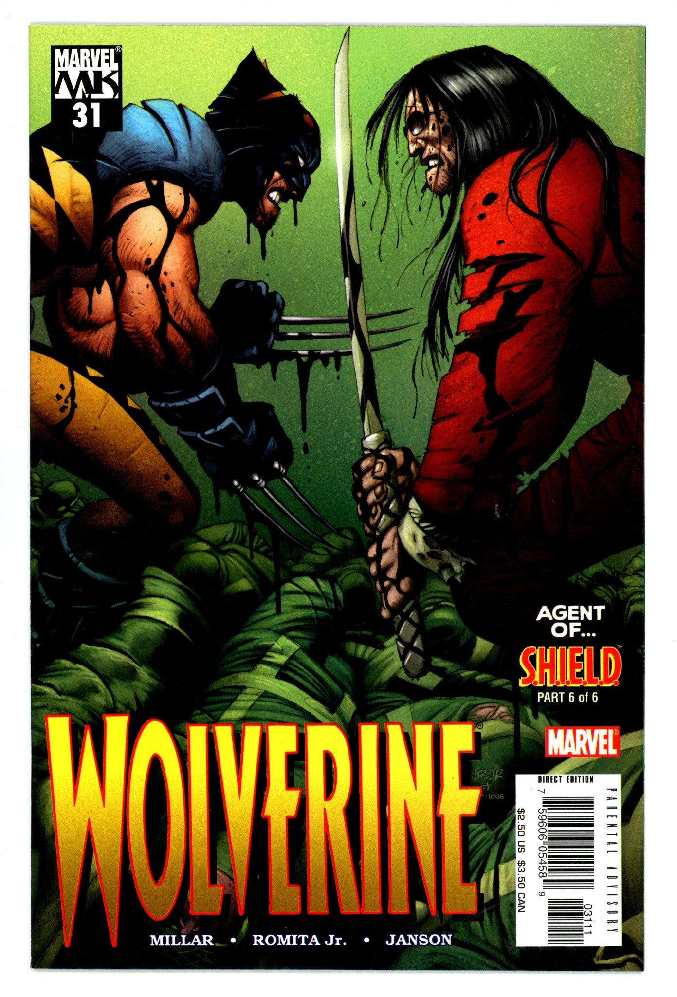Wolverine Vol 3 31 High Grade (2005) 