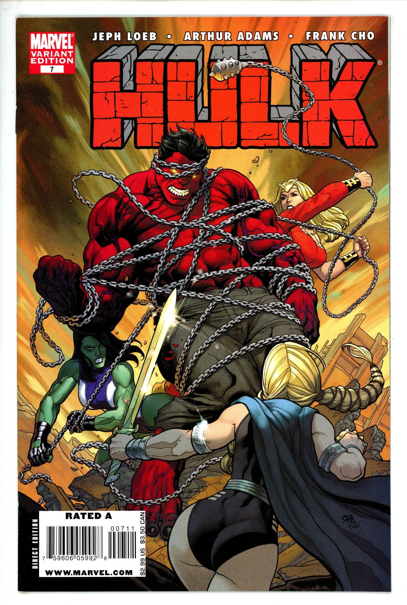 Hulk Vol 1 7 Cho Variant (2008)