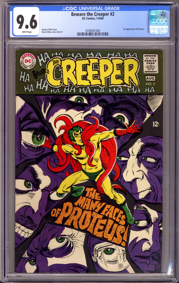 Beware the Creeper Vol 1 2 CGC 9.6 (NM+) (1968)