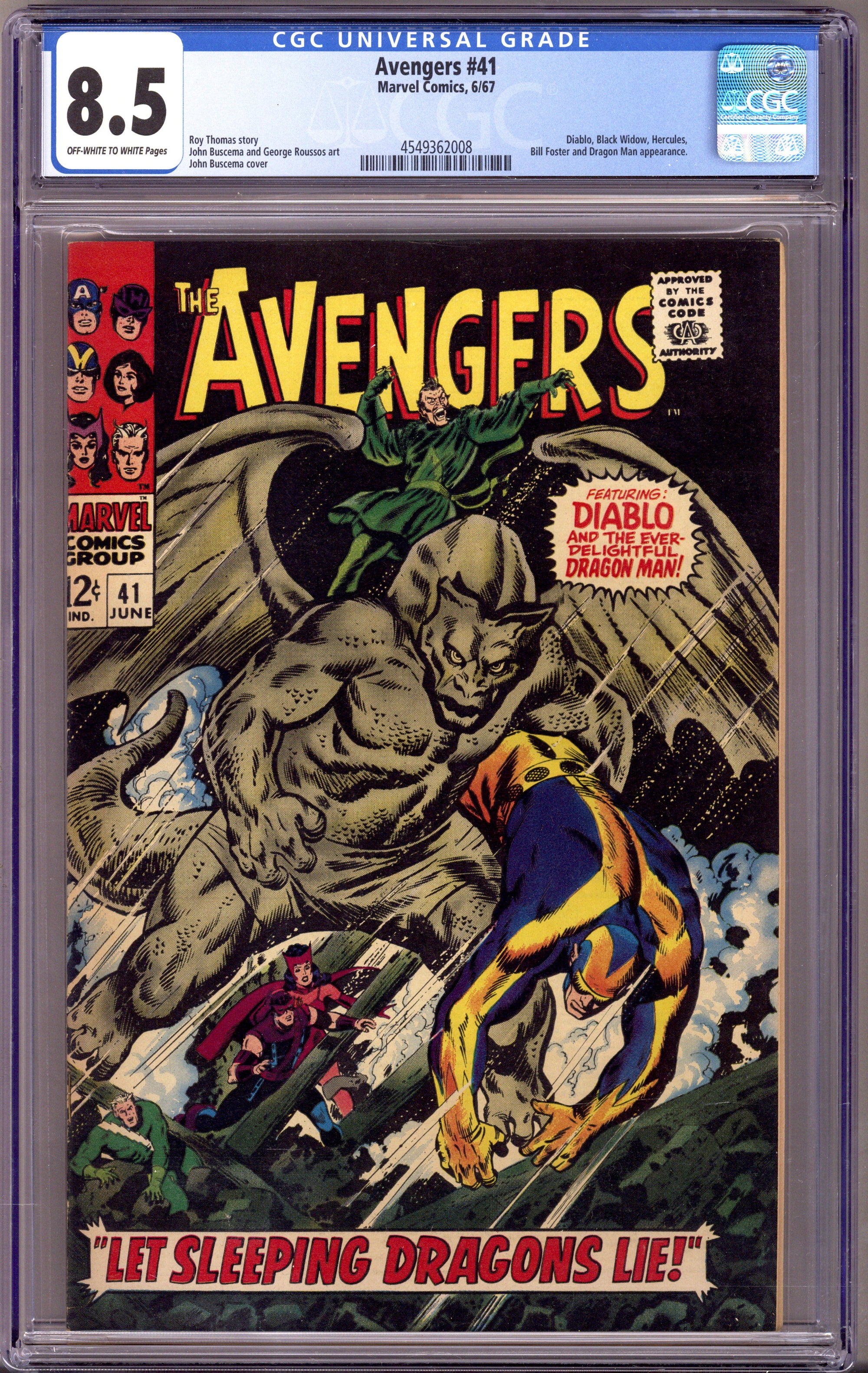 The Avengers Vol 1 41 CGC 8.5 (VF+) (1967) 