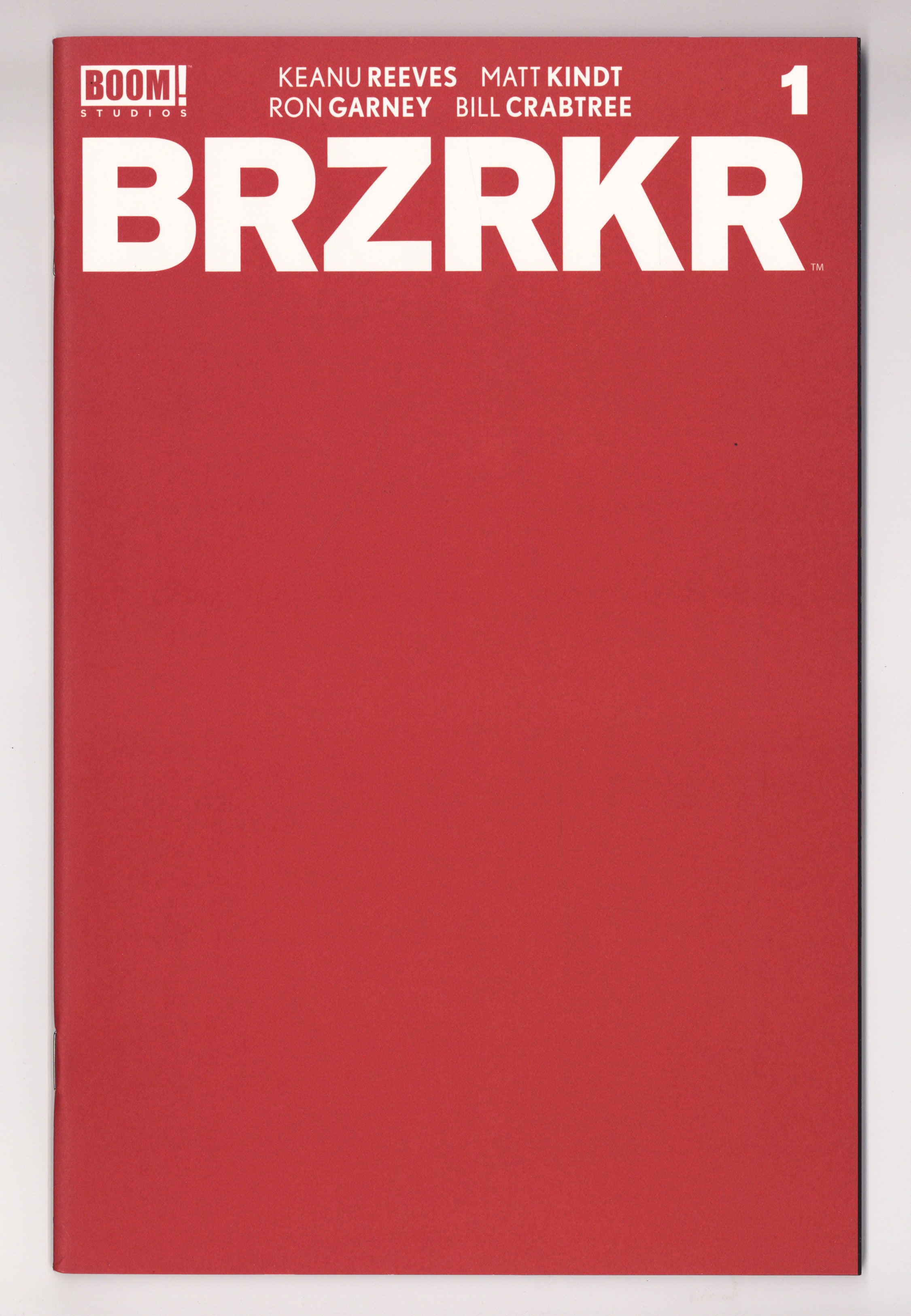 Brzrkr 1 High Grade (2021) Red Blank Variant 