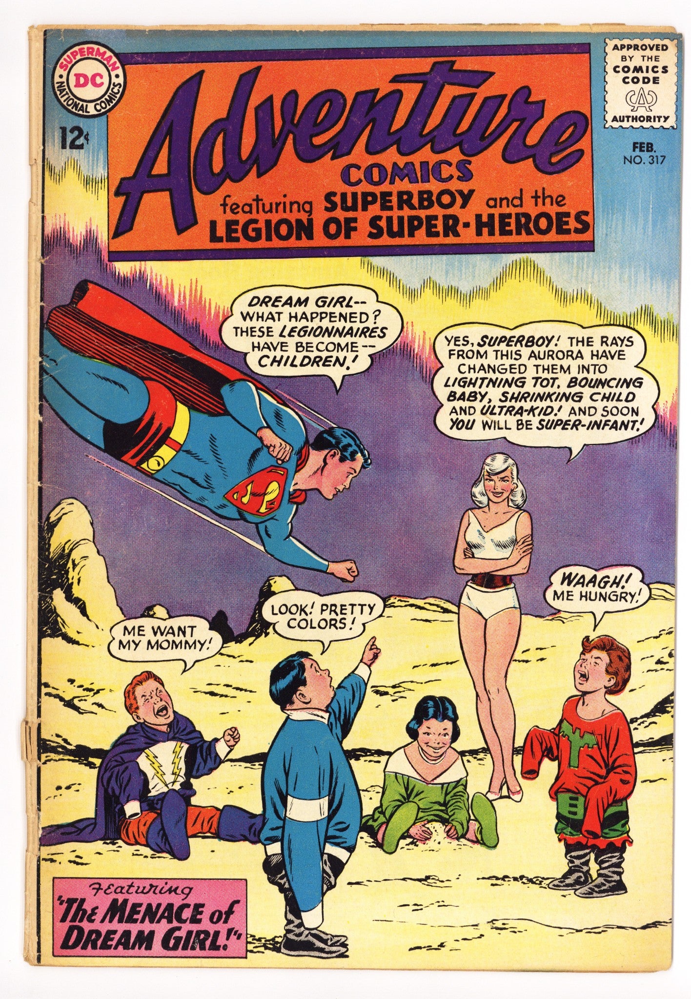 Adventure Comics Vol 1 317 Cover Detached, Staple Added (1964) 