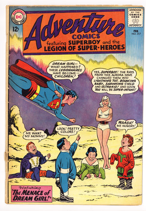 Adventure Comics Vol 1 317 Cover Detached, Staple Added (1964) 