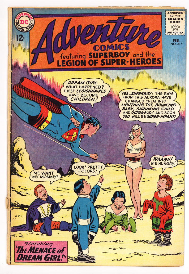 Adventure Comics Vol 1 317 Cover Detached, Staple Added (1964) 