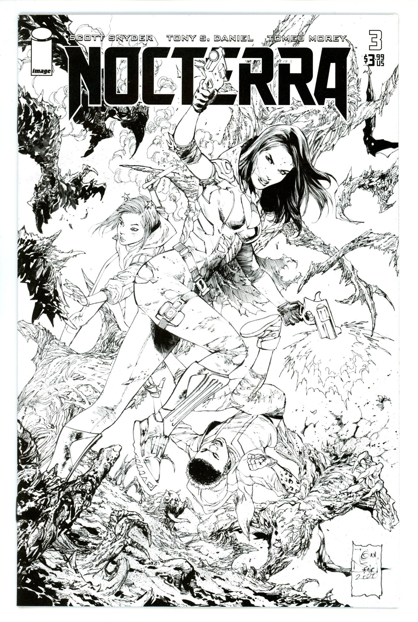 Nocterra 3 VF/NM (9.0) (2021) Daniel B&W Incentive Variant 