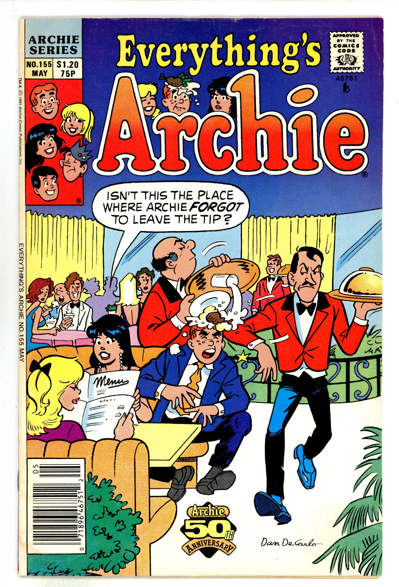 Everything's Archie 155 Low Grade (1991) Canadian Price Variant 