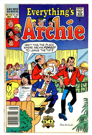 Everything's Archie 155 Low Grade (1991) Canadian Price Variant