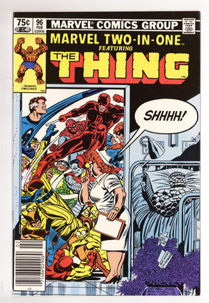 Marvel Two-in-One Vol 1 96 NM- (9.2) (1983) Canadian Price Variant