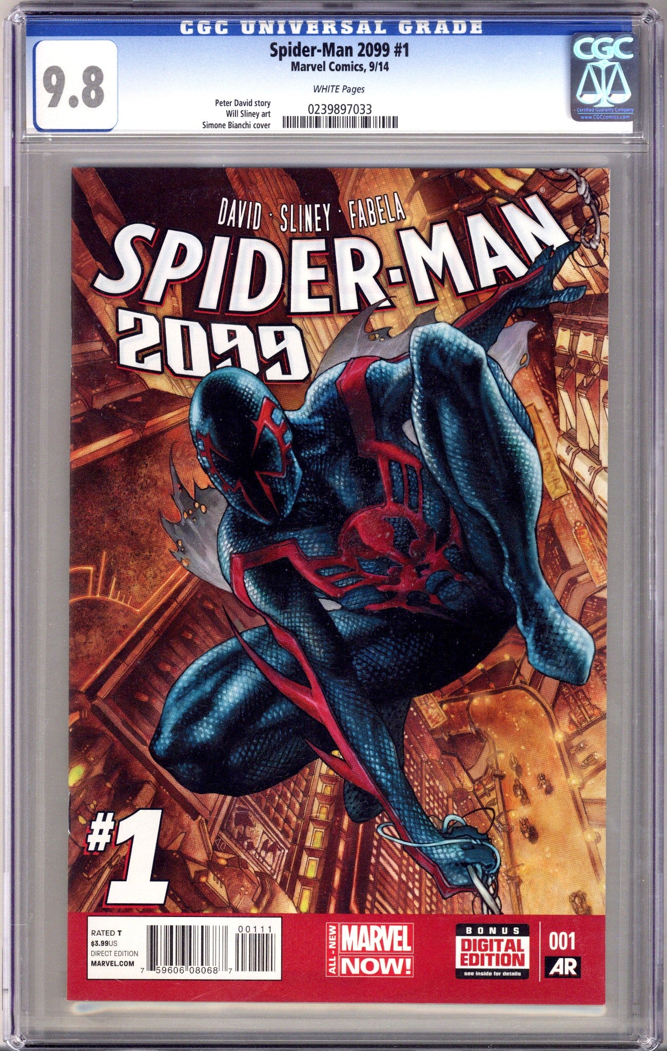 Spider-Man 2099 Vol 2 1 CGC 9.8 (NM/M) (2014)