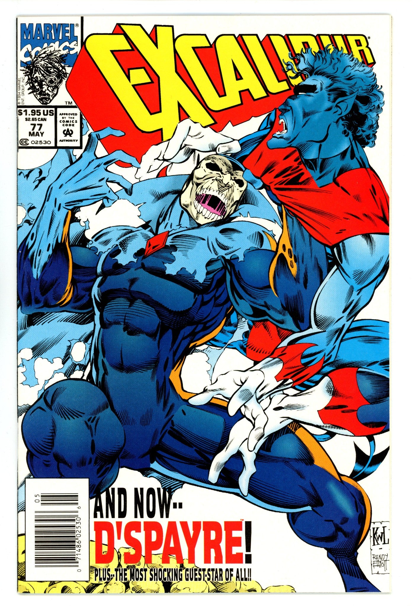 Excalibur Vol 1 77 High Grade (1994) Newsstand 