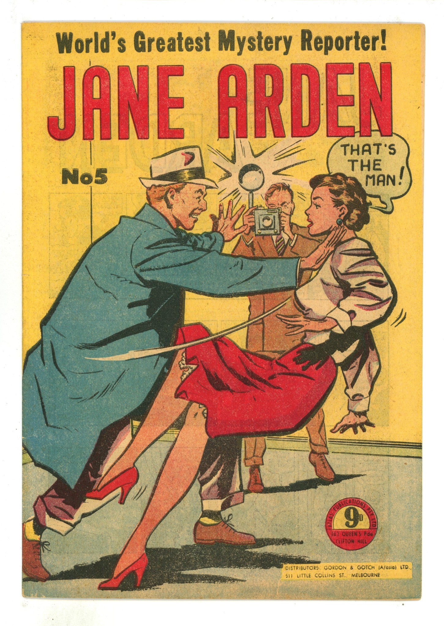 Jane Arden 5 VF- (7.5) (1955) 