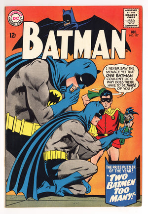Batman Vol 1 177 FN/VF (7.0) Apparent, Bottom Staple Detached (1965)