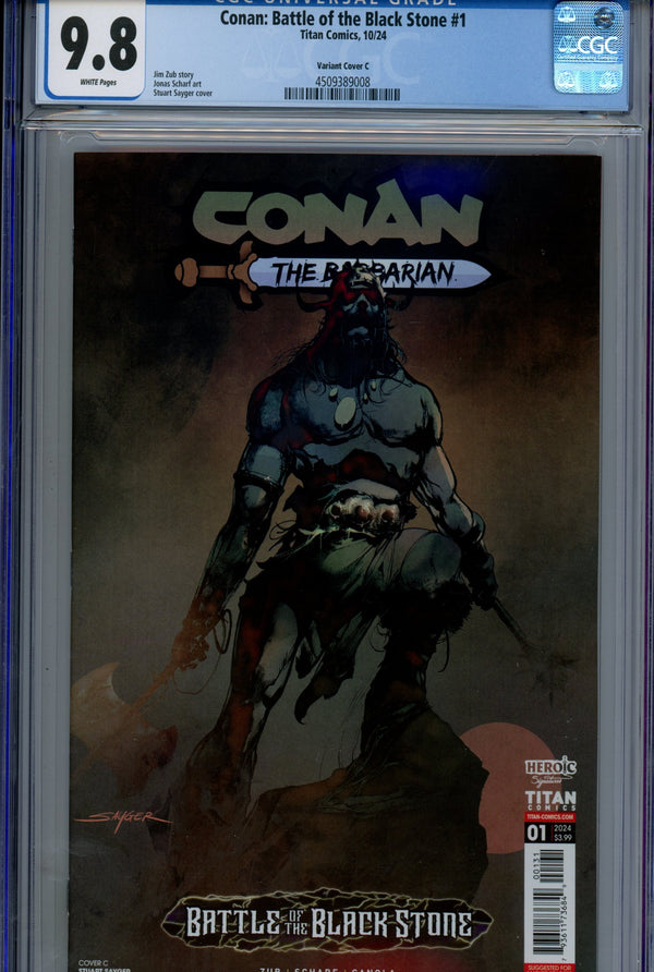 Conan: Battle of the Black Stone 1 CGC 9.8 (NM/M) (2024) Sayger Variant