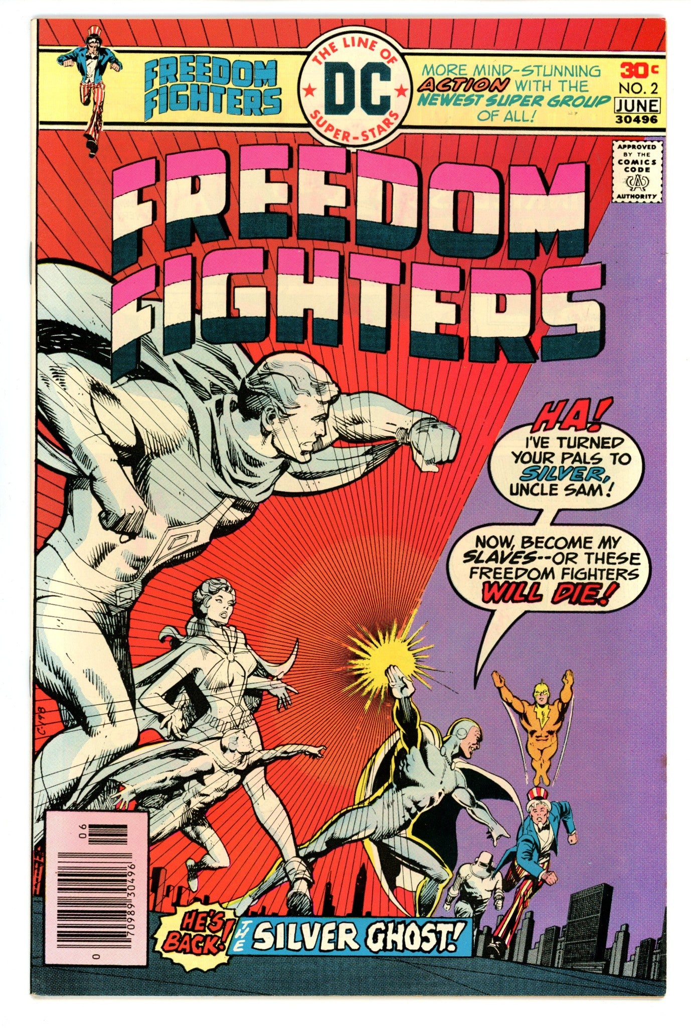 Freedom Fighters Vol 1 2 VF+ (8.5) (1976) 