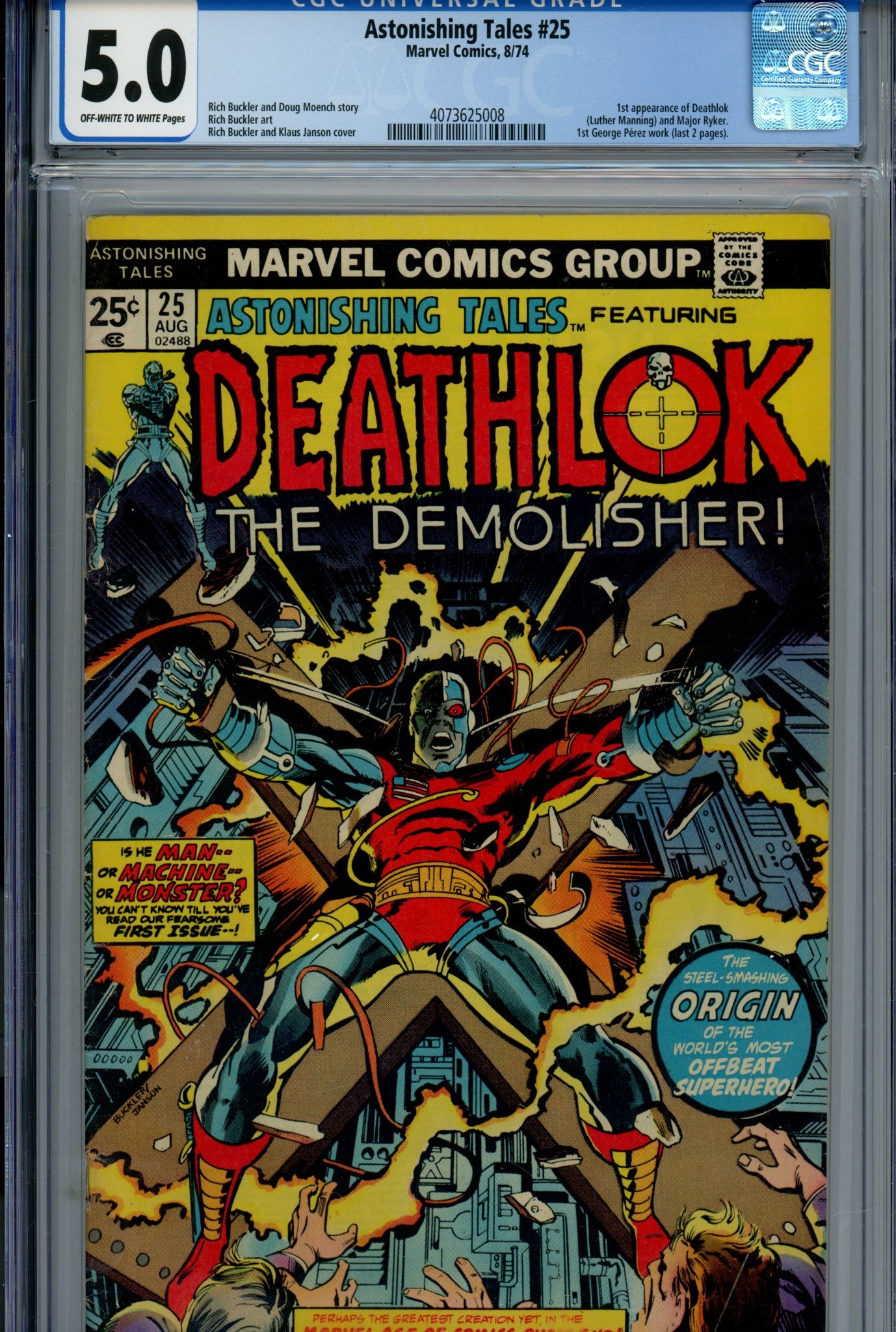 Astonishing Tales Vol 1 25 CGC 5.0 (1974)
