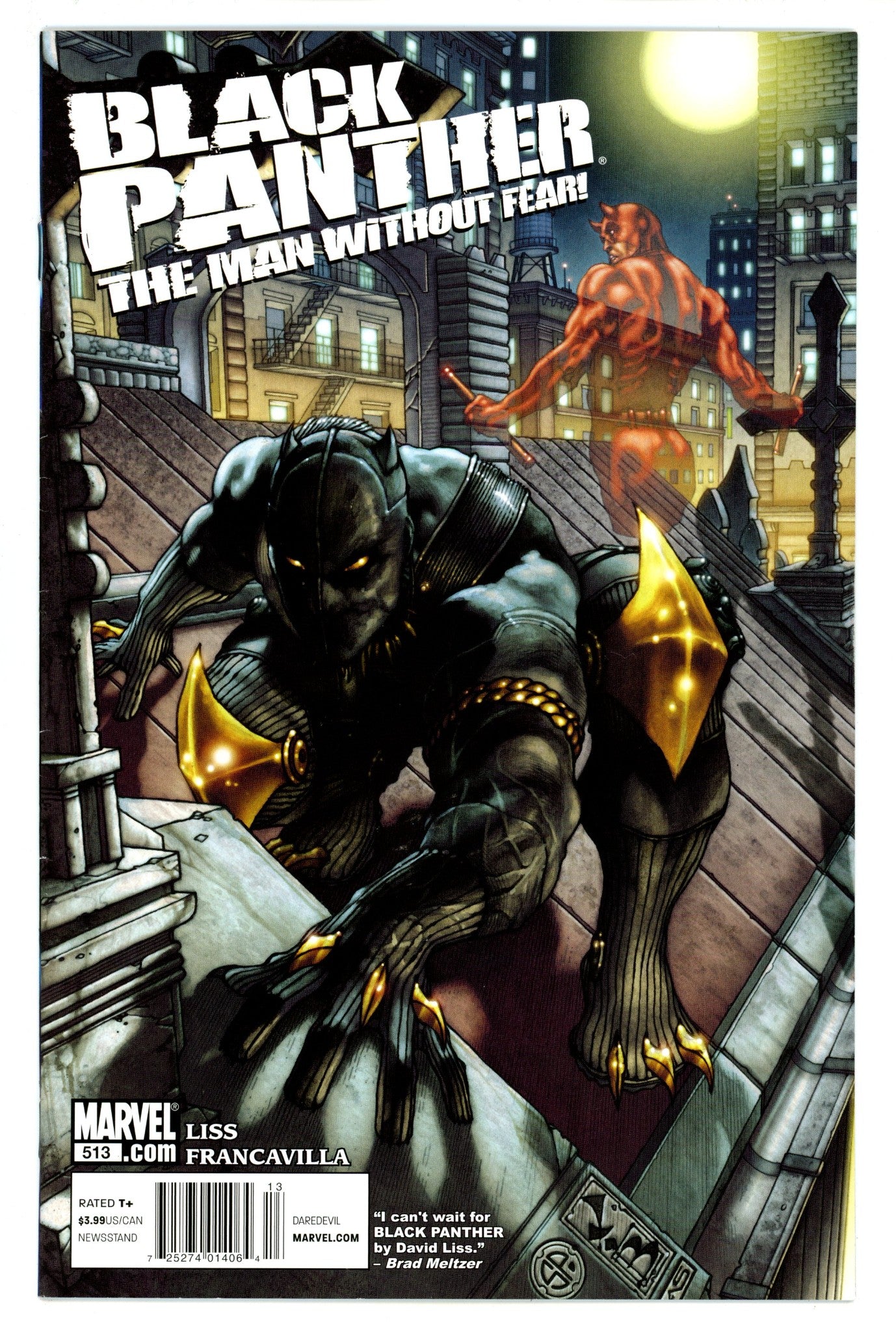 Black Panther: The Man without Fear 513 VF- (7.5) (2011) Newsstand 
