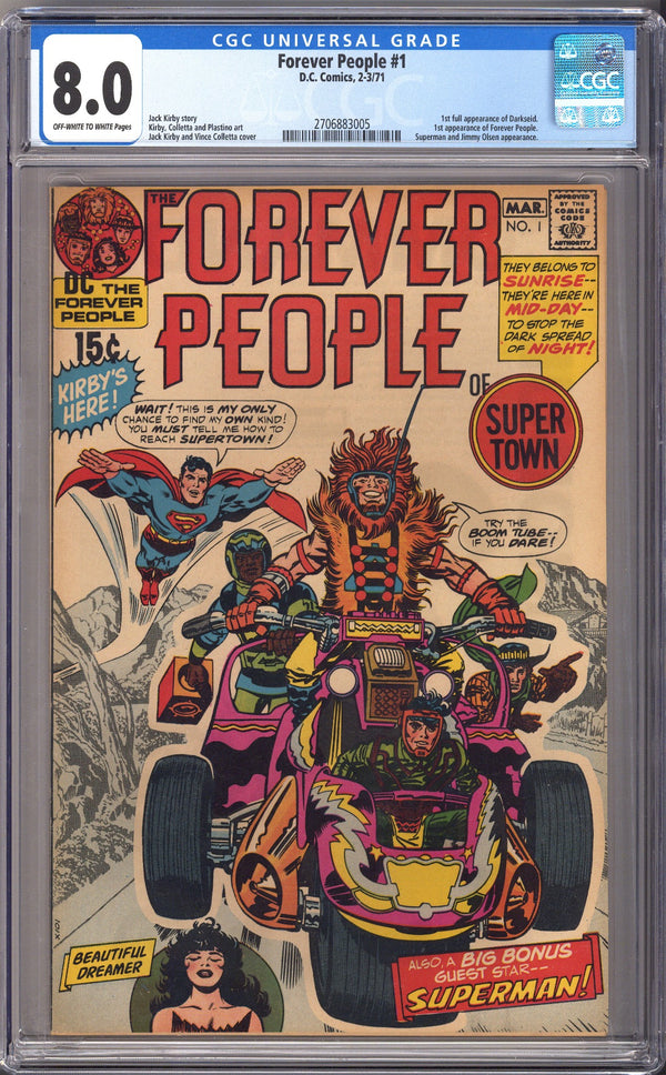 The Forever People Vol 1 1 CGC 8.0 (VF) (1971)