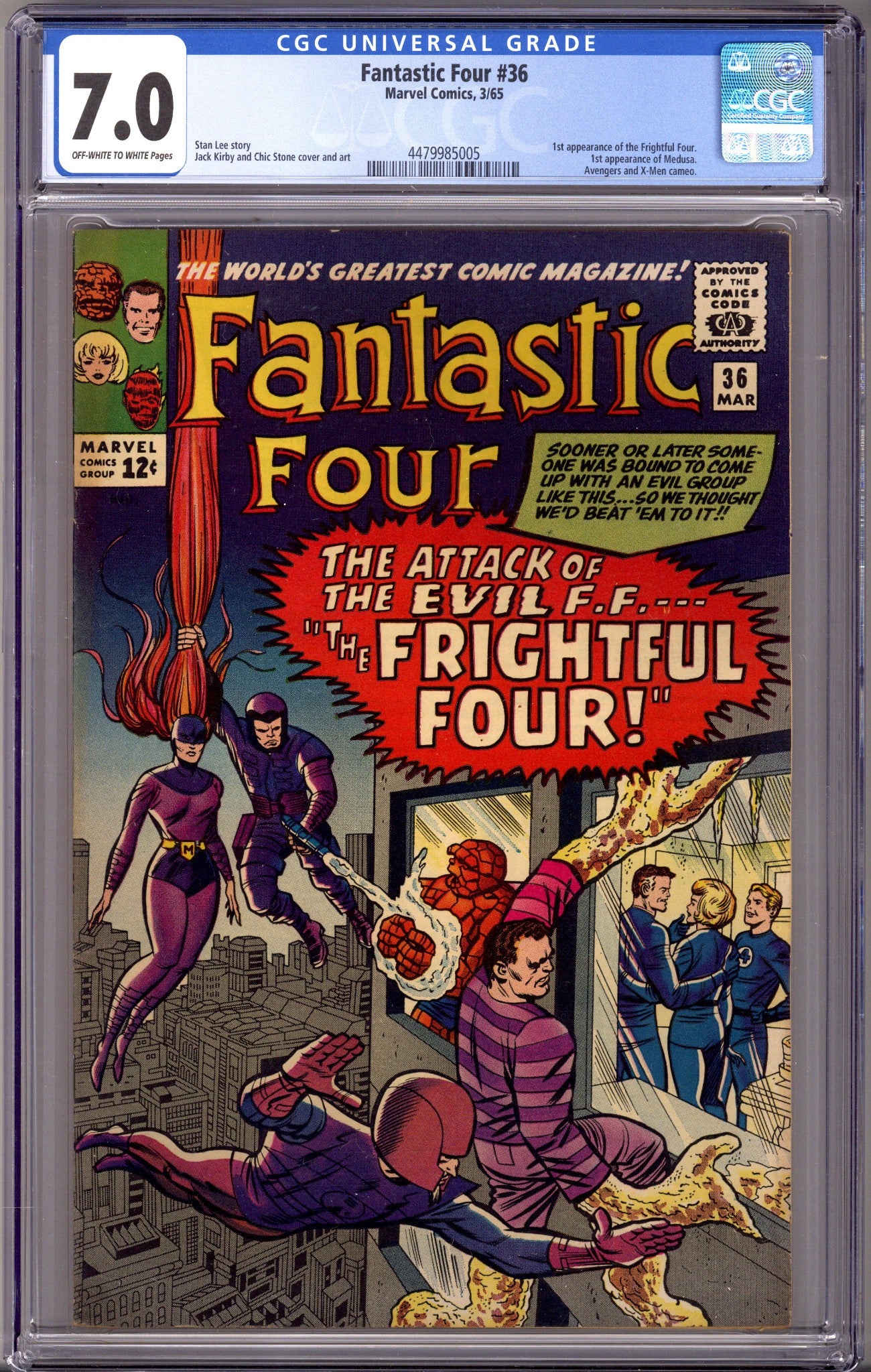 Fantastic Four Vol 1 36 CGC 7.0 (FN/VF) (1965) 